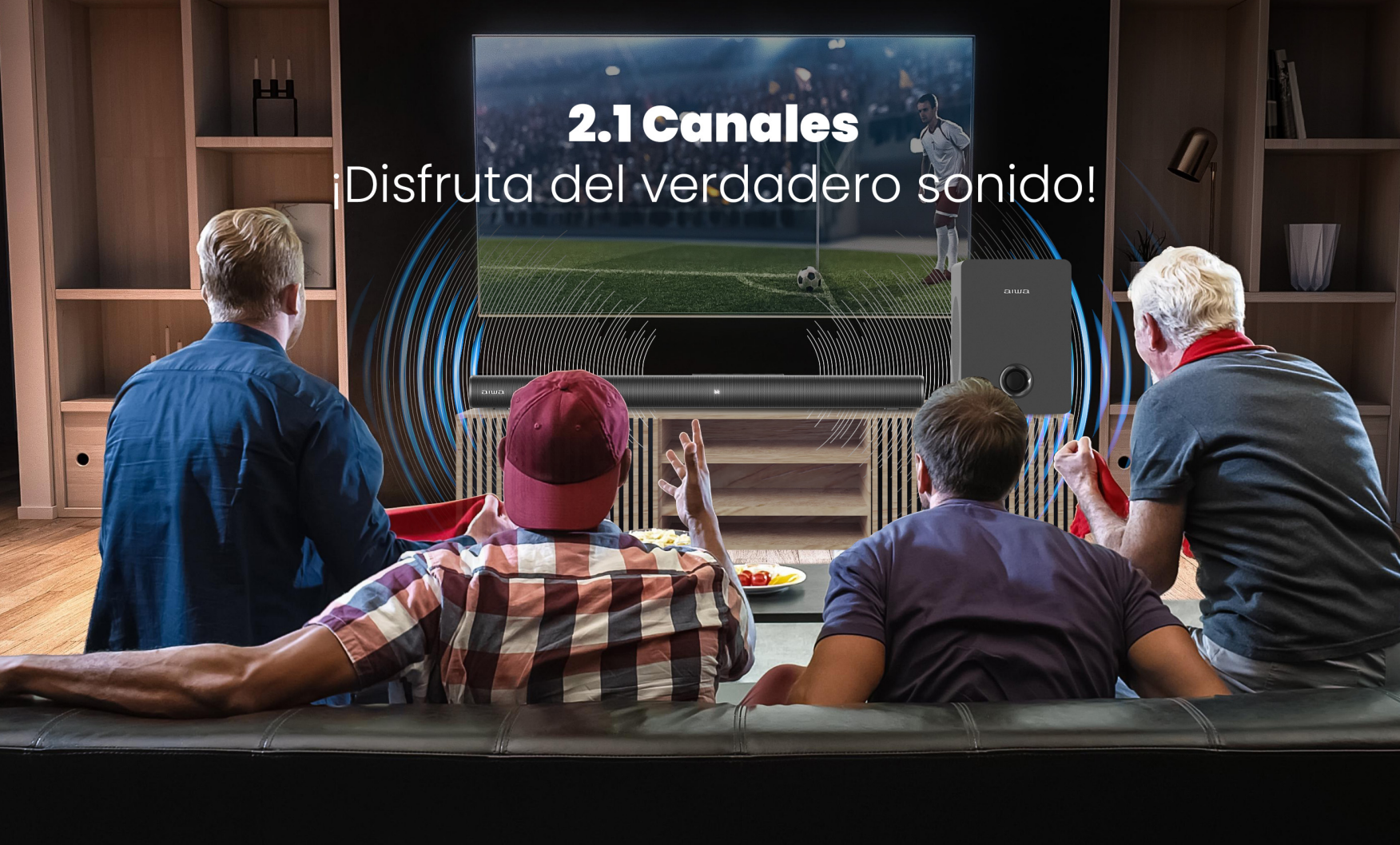 Home Theaters Soundbar Subwoofer Bluetooth Aiwa Aw-sbh16-5