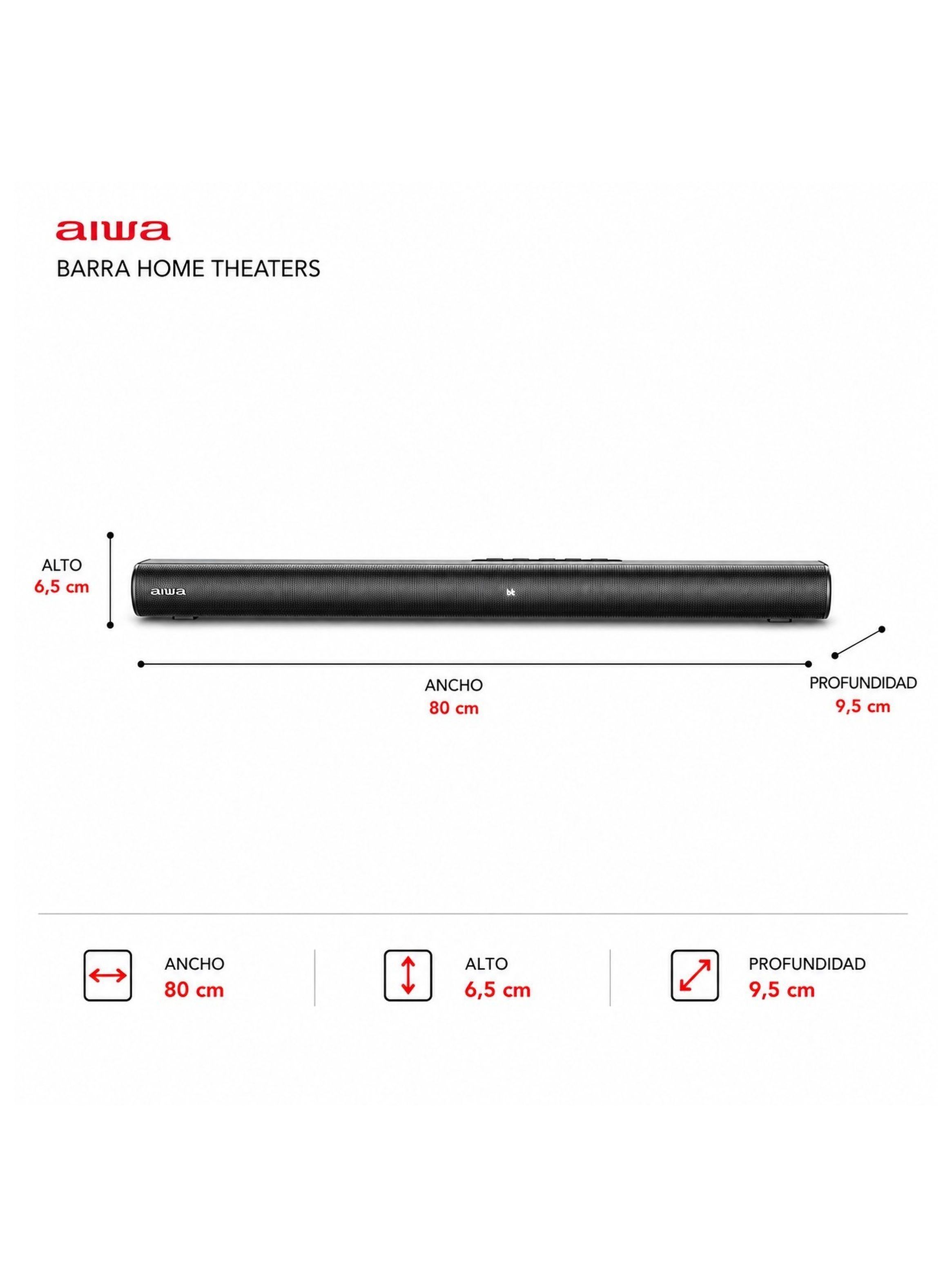 Home Theaters Soundbar Subwoofer Bluetooth Aiwa Aw-sbh16-5