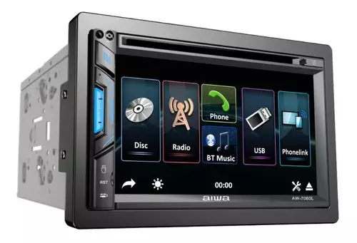 Radio Auto Aiwa 2 Din Dvd Touch 6.9 Bt + Camara Aw-7080L-0