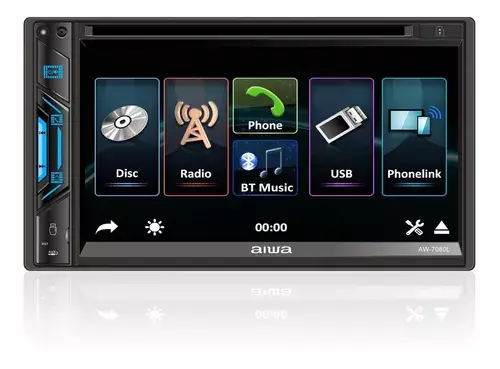 Radio Auto Aiwa 2 Din Dvd Touch 6.9 Bt + Camara Aw-7080L-3