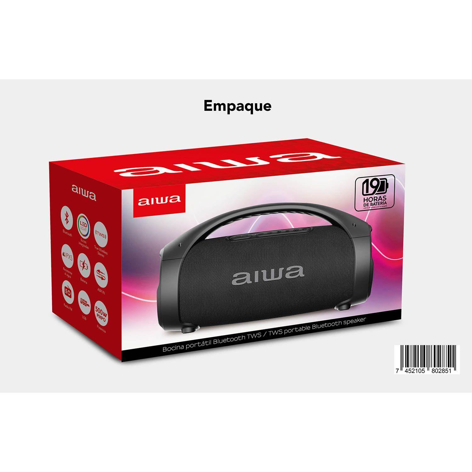 Parlante Portatil Bluetooth Aiwa 50w Funcion Tws Aw s144bt-7