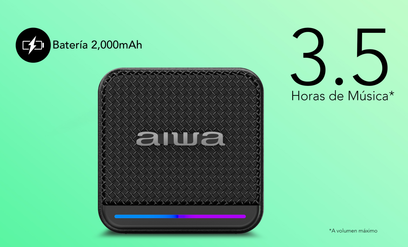 Parlante Bluetooth Portatil Funcion Tws 7w Con Radio Fm Awq3-3