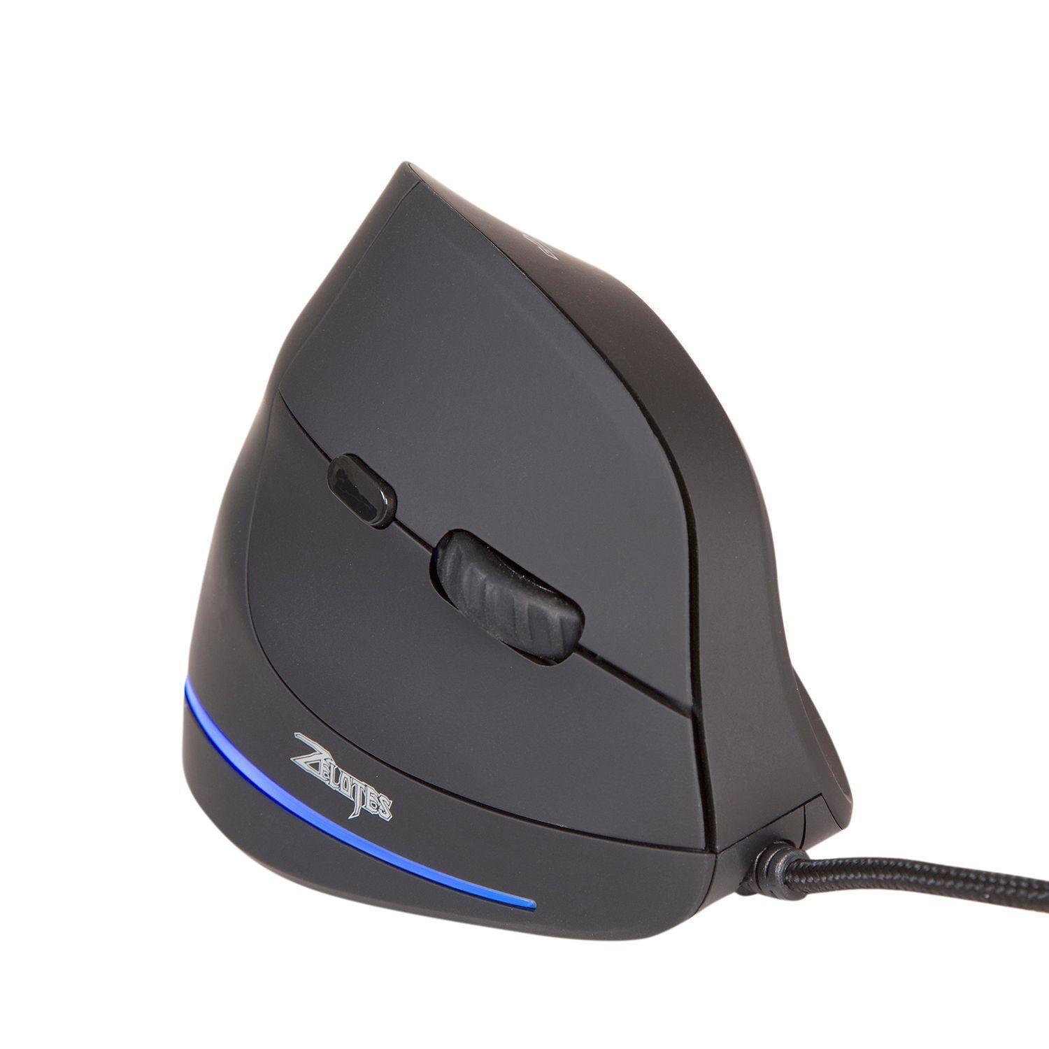 Mouse Gamer Vertical Alambrico Luz Led Zelotes T-20-1