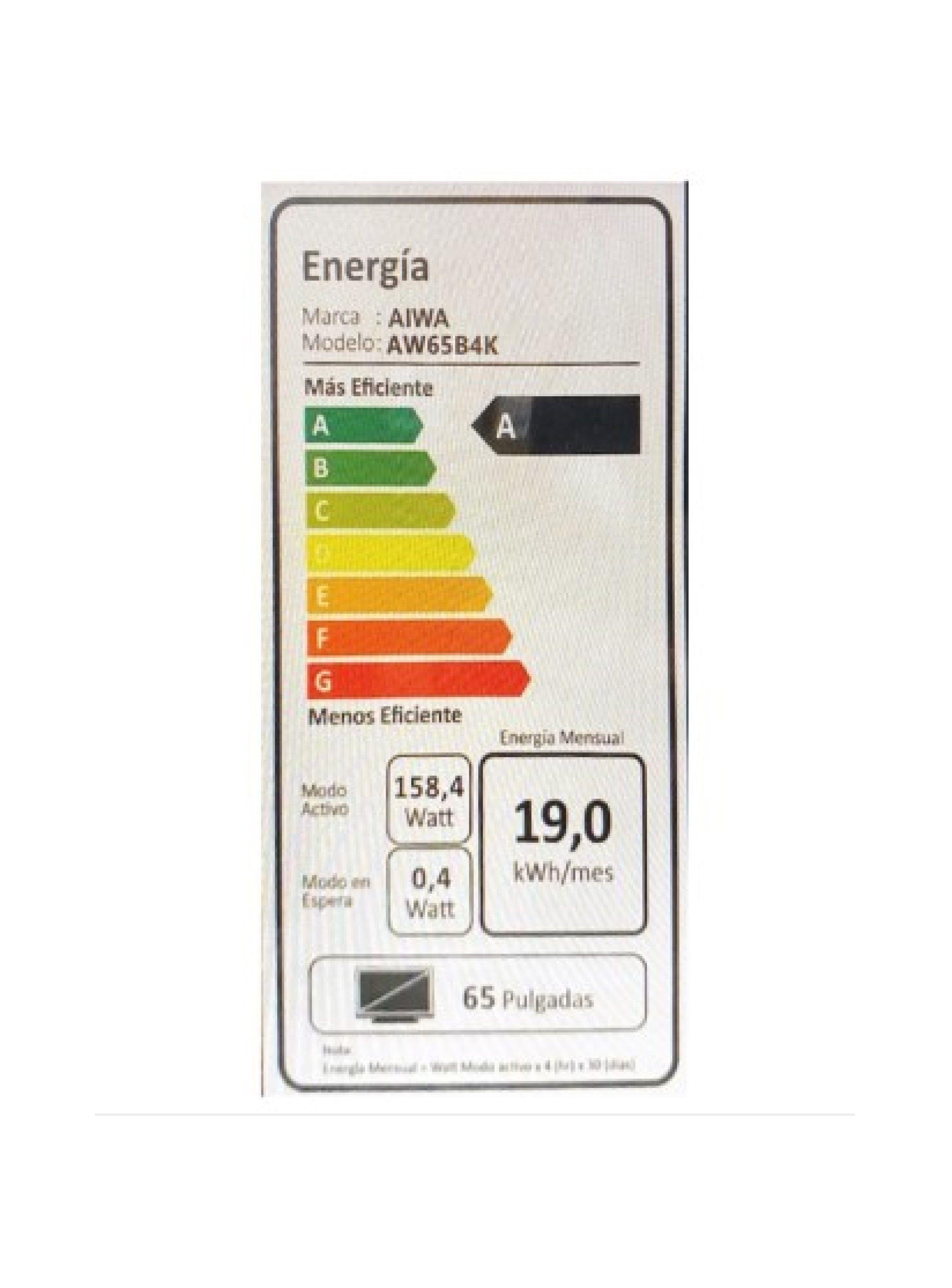 Smart Tv Led Aiwa 65"  Sistema Google Tv 4k-4
