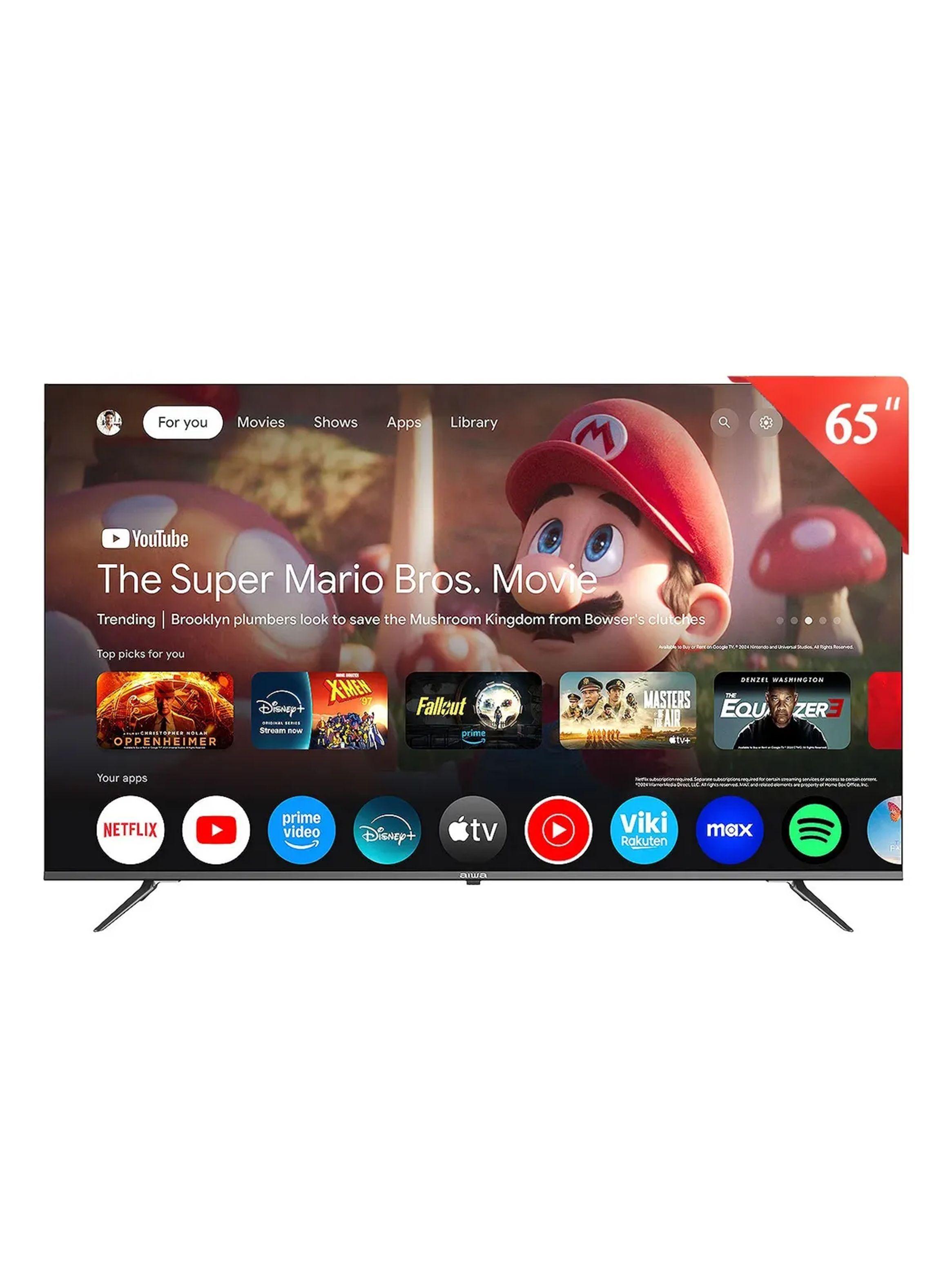 Smart Tv Aiwa 65'' 4k Ultra Hd Qled Google Tv Aw-65b4fg-0