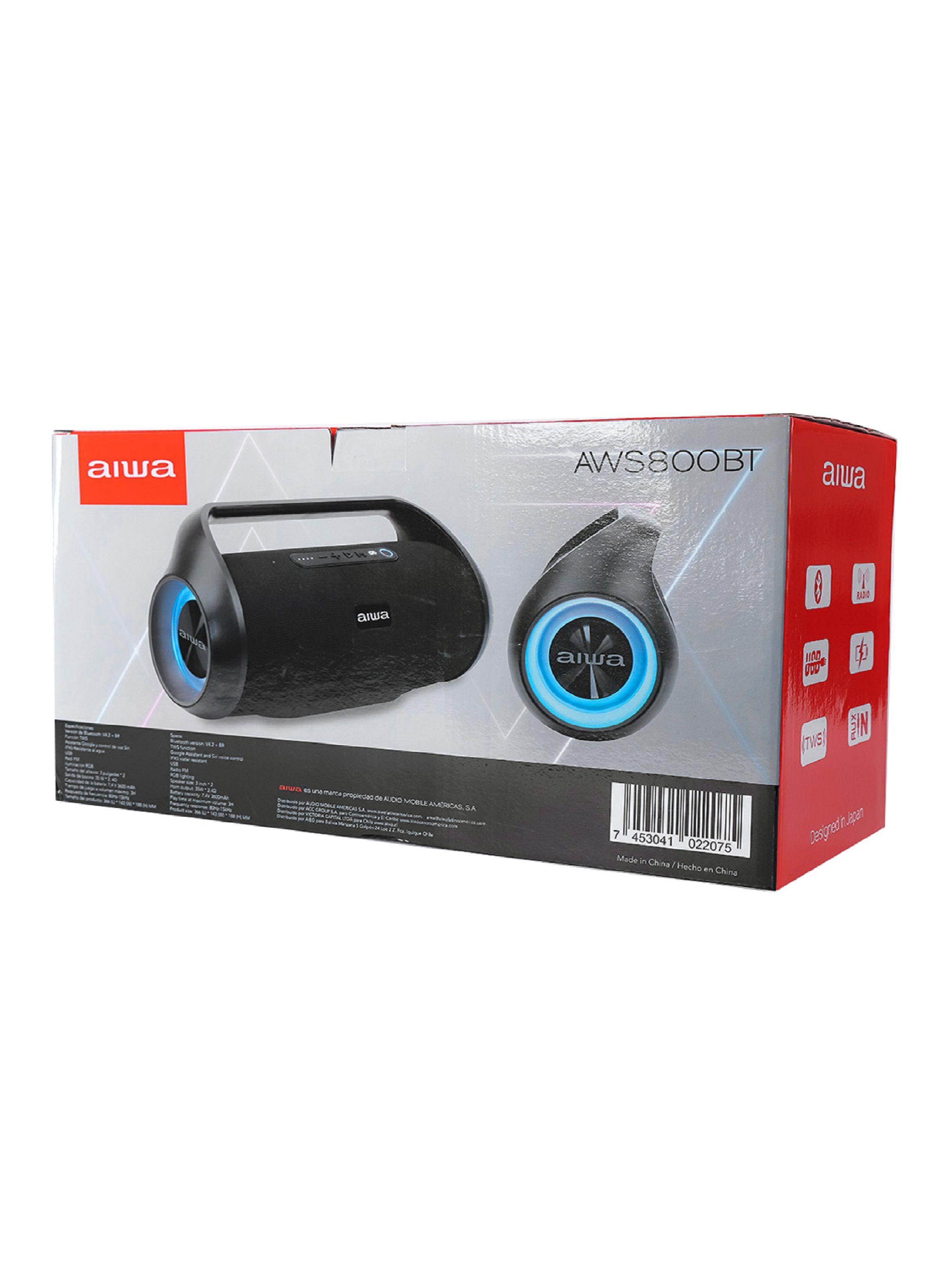 Parlante Portátil Bluetooth Radio Fm Aiwa Aw-s800bt - Vc-7