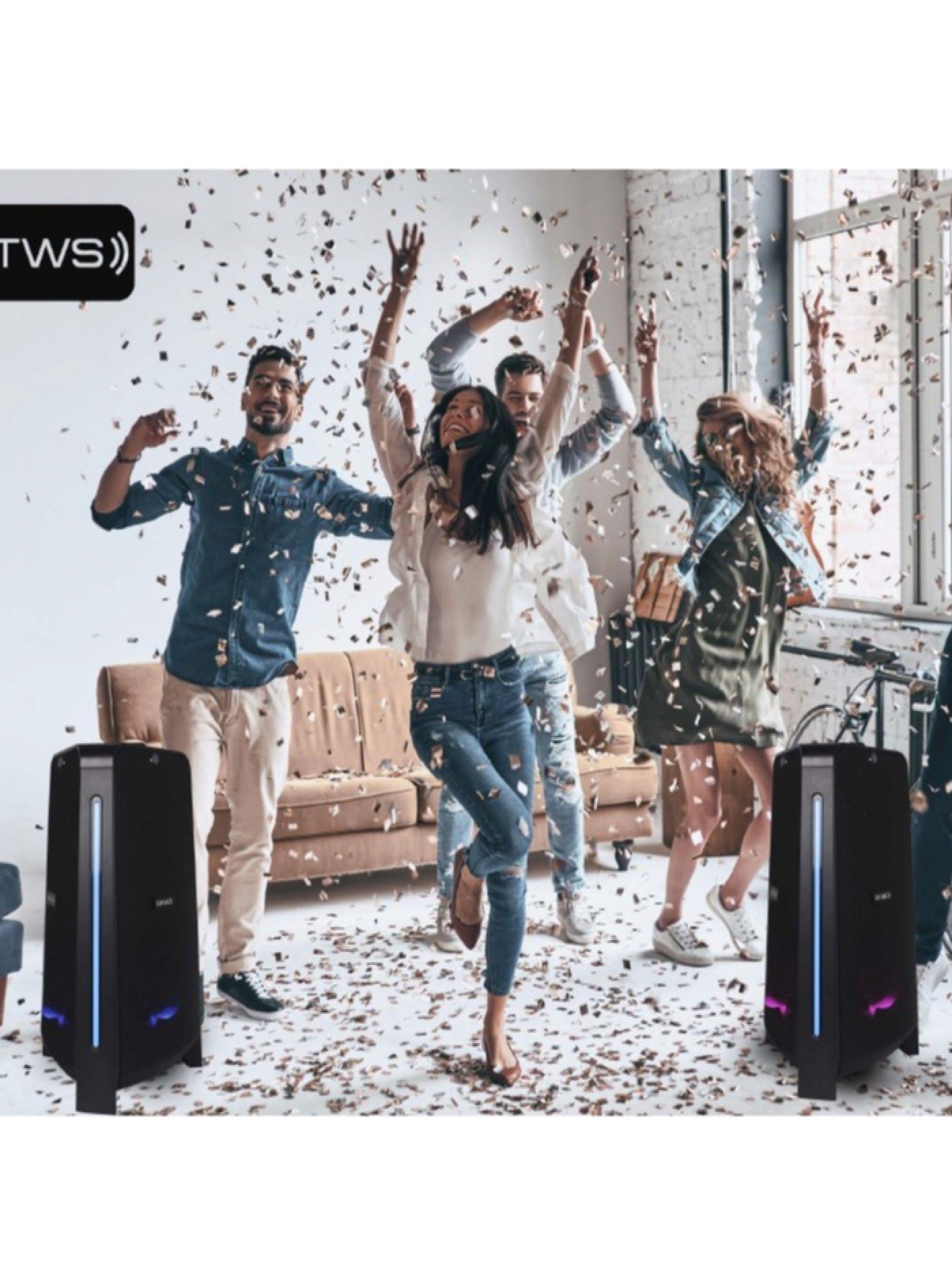 Parlante Bluetooth Aiwa Inalámbrico Karaoke Tws Aw-pok400-2