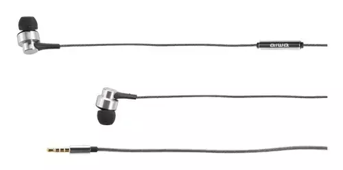 Audífonos Manos Libre Aiwa 1 Gris Con Cable / Microfono-1