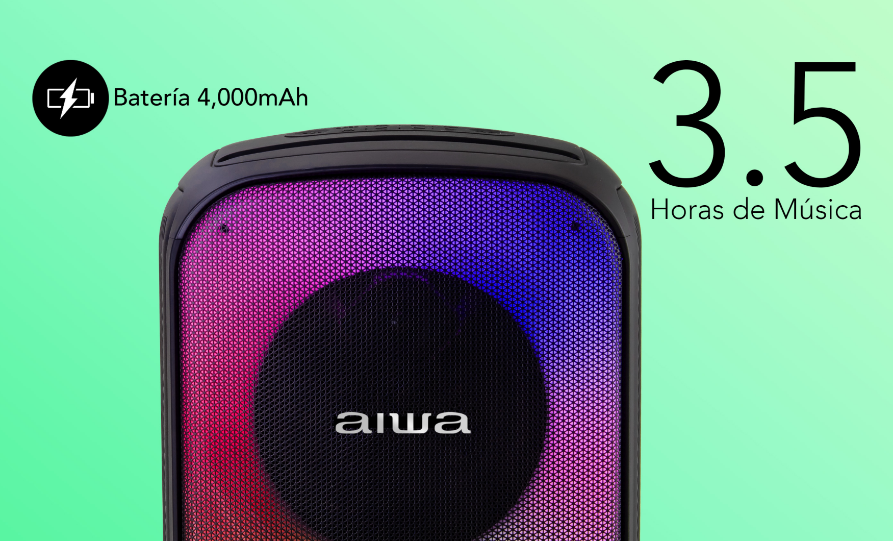 Parlante Bluetooth Aiwa Portatil 40w Con Funcion Tws Aw-b81-3