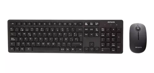 Teclado Inalámbrico Aiwa Home Office + Mouse 1600 Dpi Fc783b-0