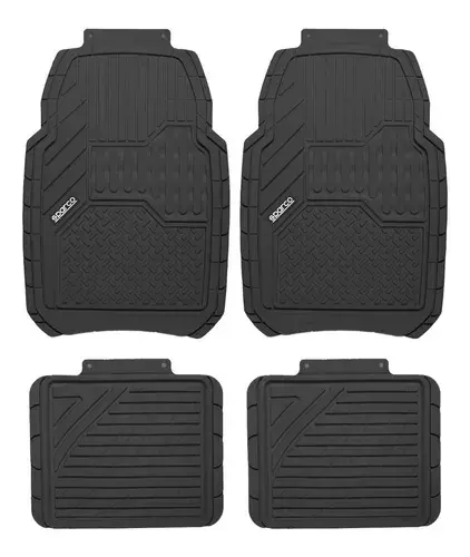 Piso Alfombra Auto Goma Set Sparco-0