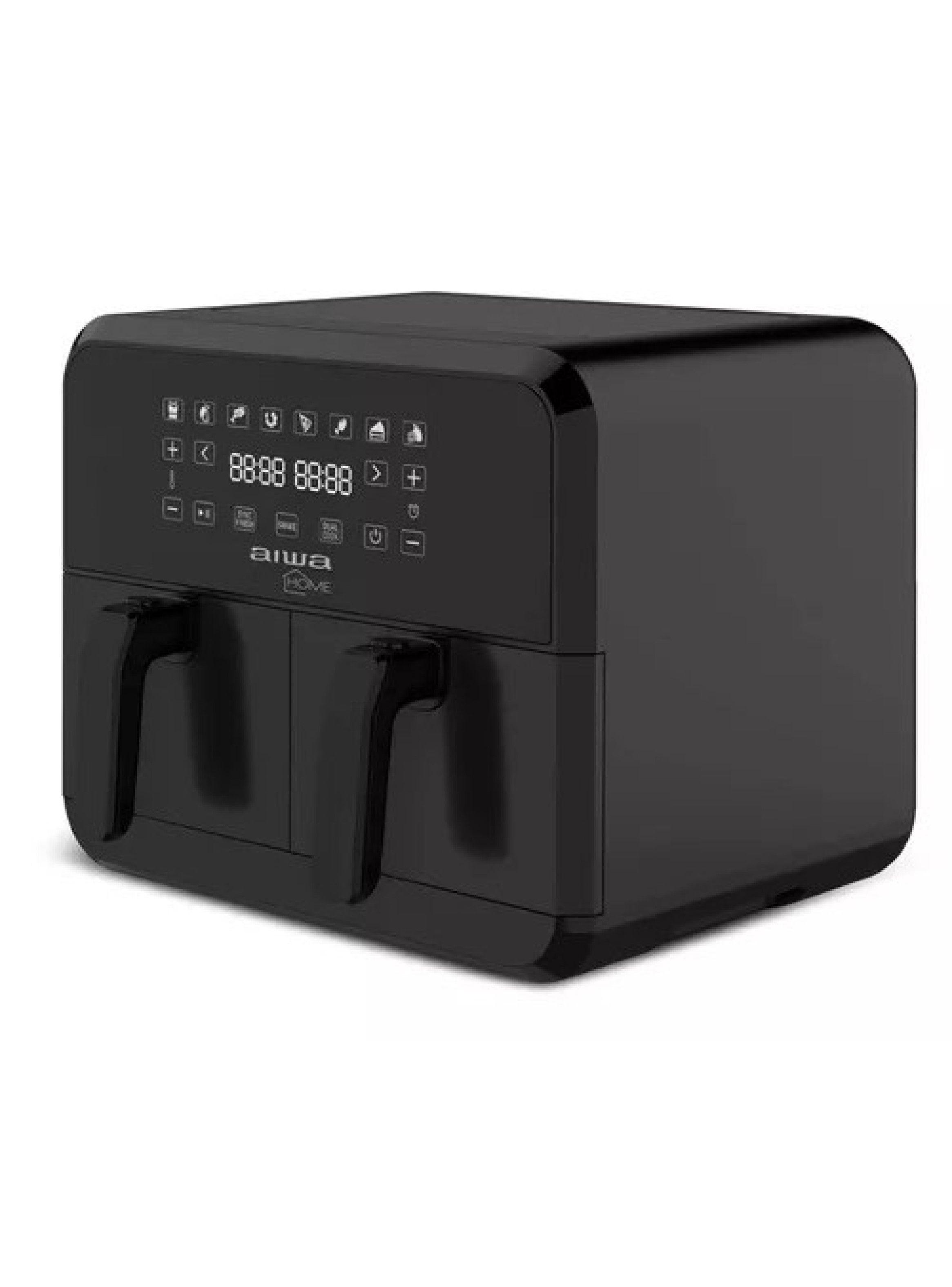 Freidora De Aire 8 Lts Con Dos Canastos Aiwa Aw-haft8001-1