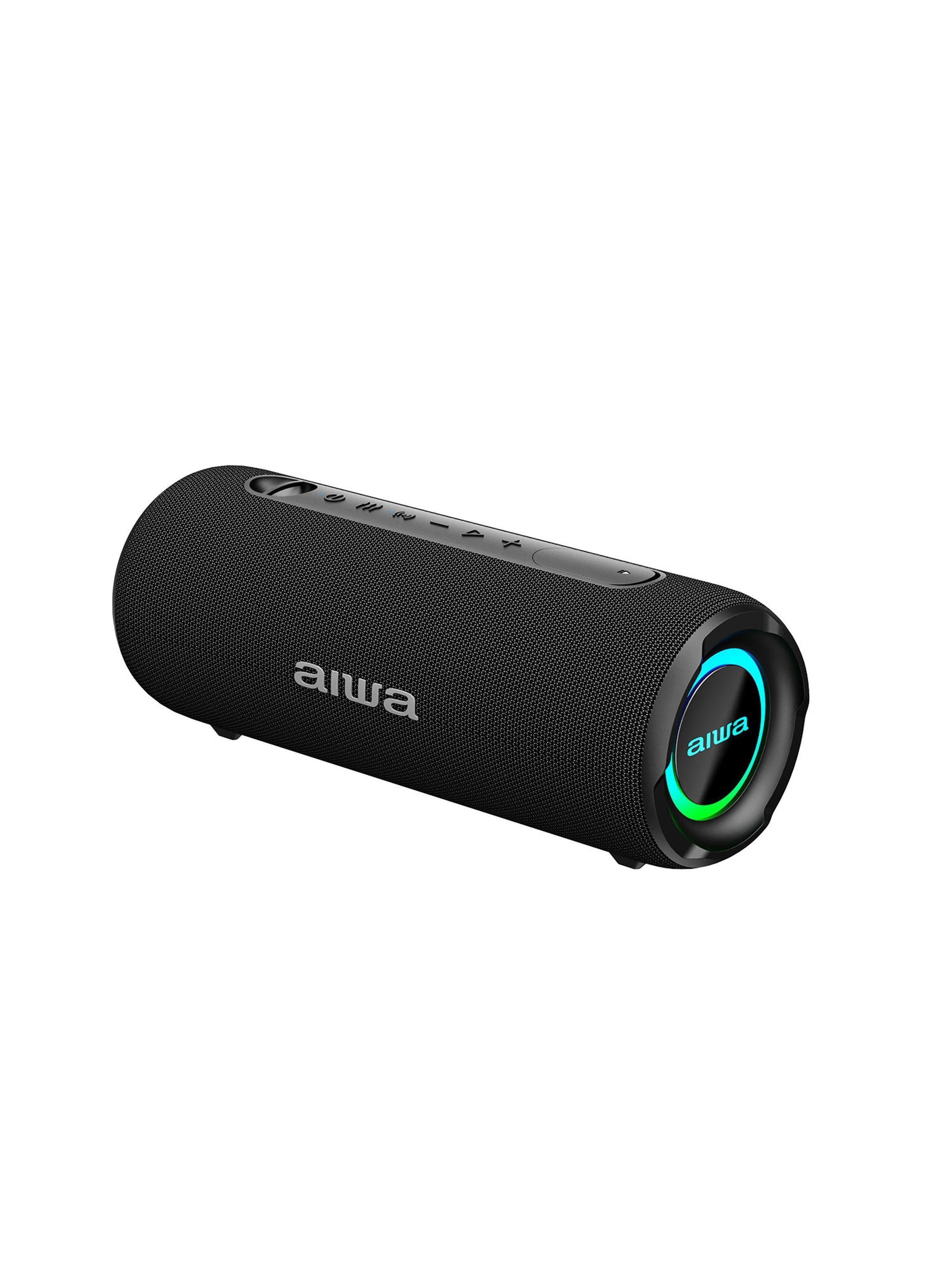 Parlante Portatil Bluetooth 15w Impermeable Tws Aiwa Negro-1