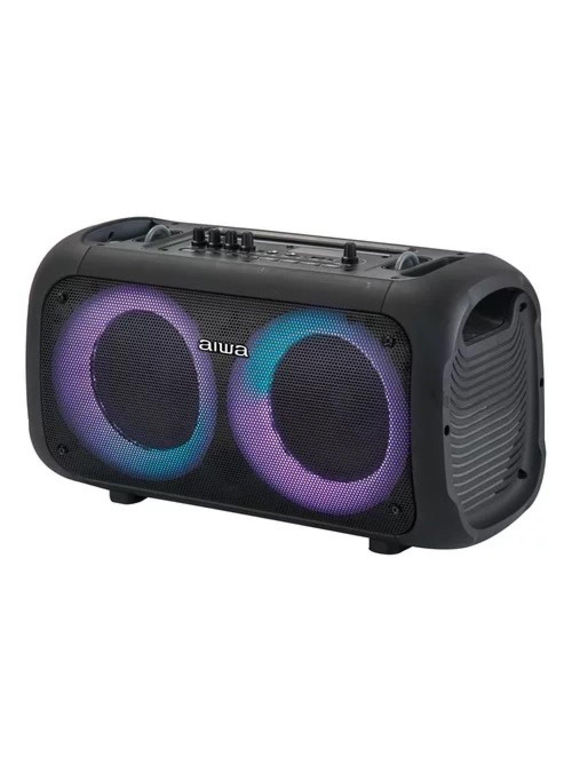 Parlante Bluetooth Portátil Aiwa 40w Led Usb Aux Fm Aw-poh35-2