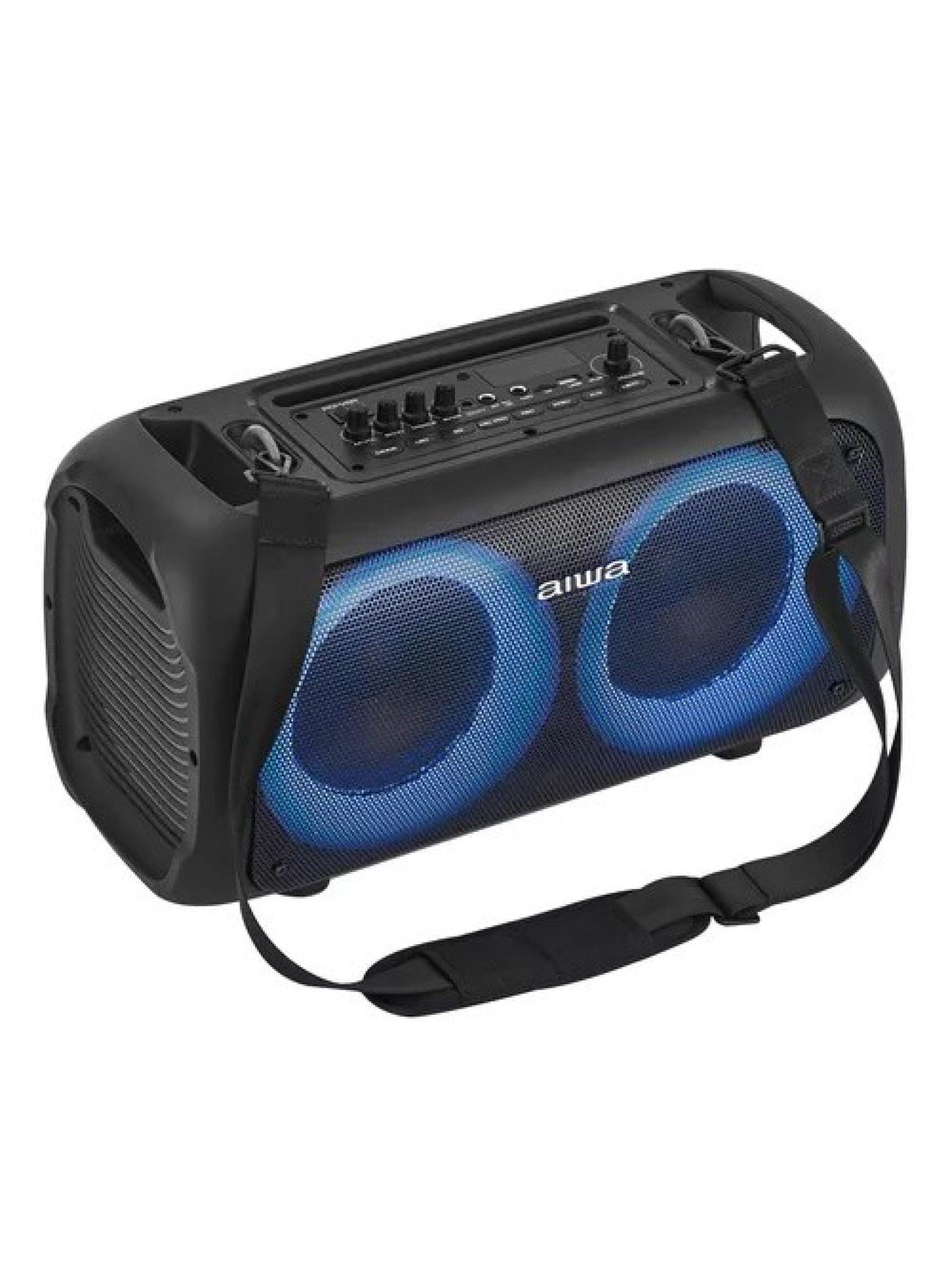 Parlante Bluetooth Portátil Aiwa 40w Led Usb Aux Fm Aw-poh35-2