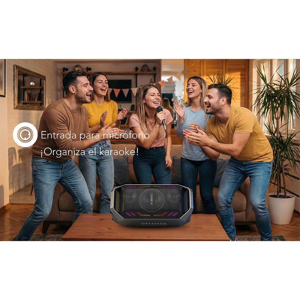 Parlante Portatil Bluetooth Aiwa 90w Con Radio Fm Aw a521-5