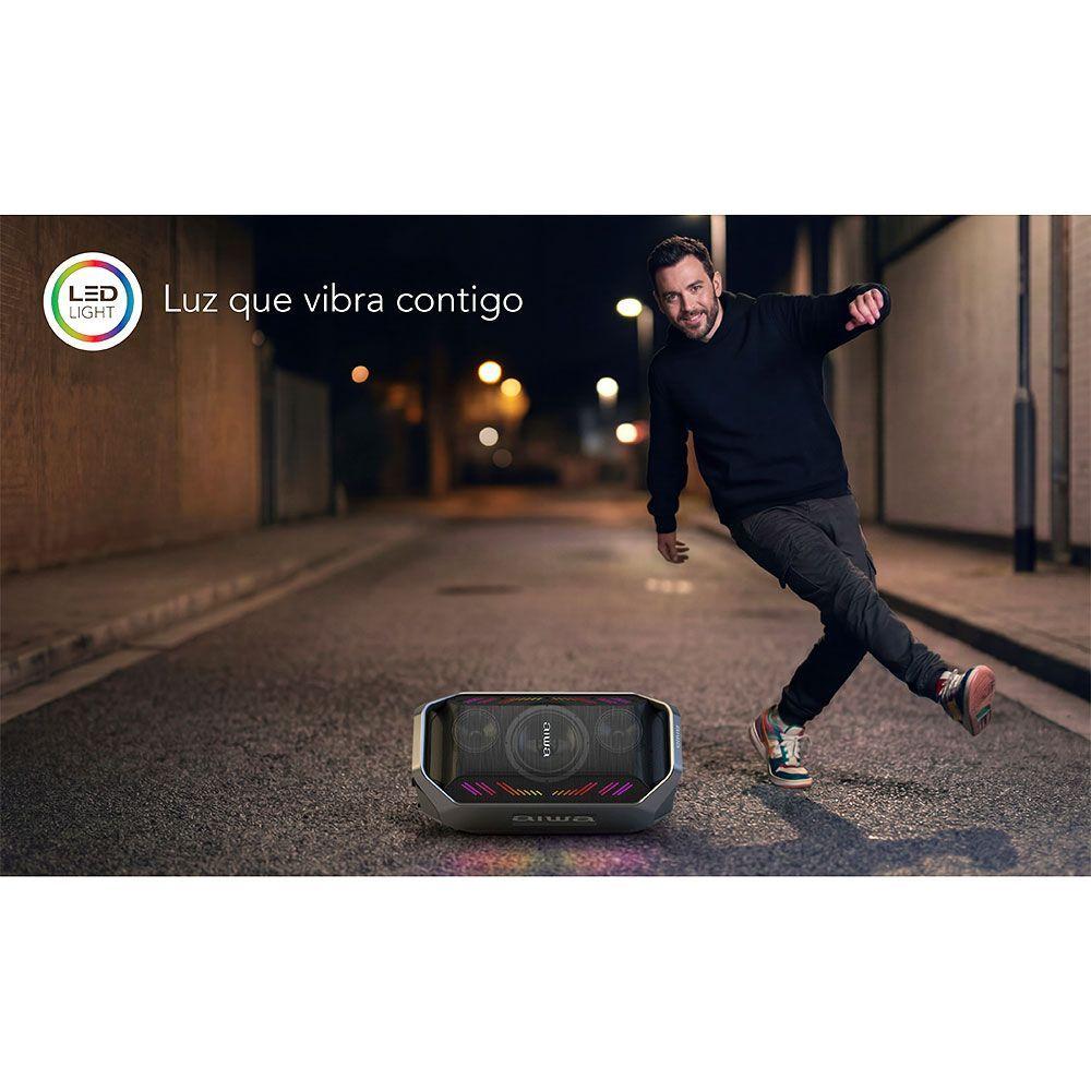Parlante Portatil Bluetooth Aiwa 90w Con Radio Fm Aw a521-6