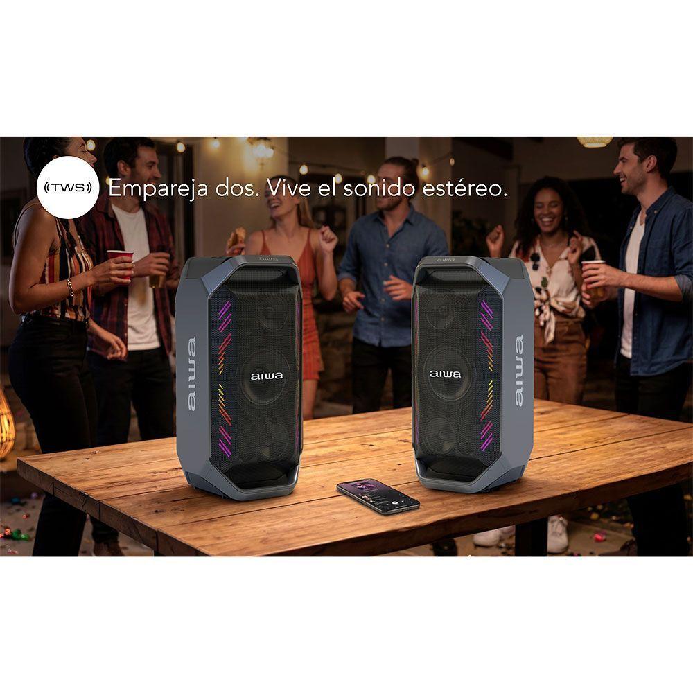 Parlante Portatil Bluetooth Aiwa 90w Con Radio Fm Aw a521-4