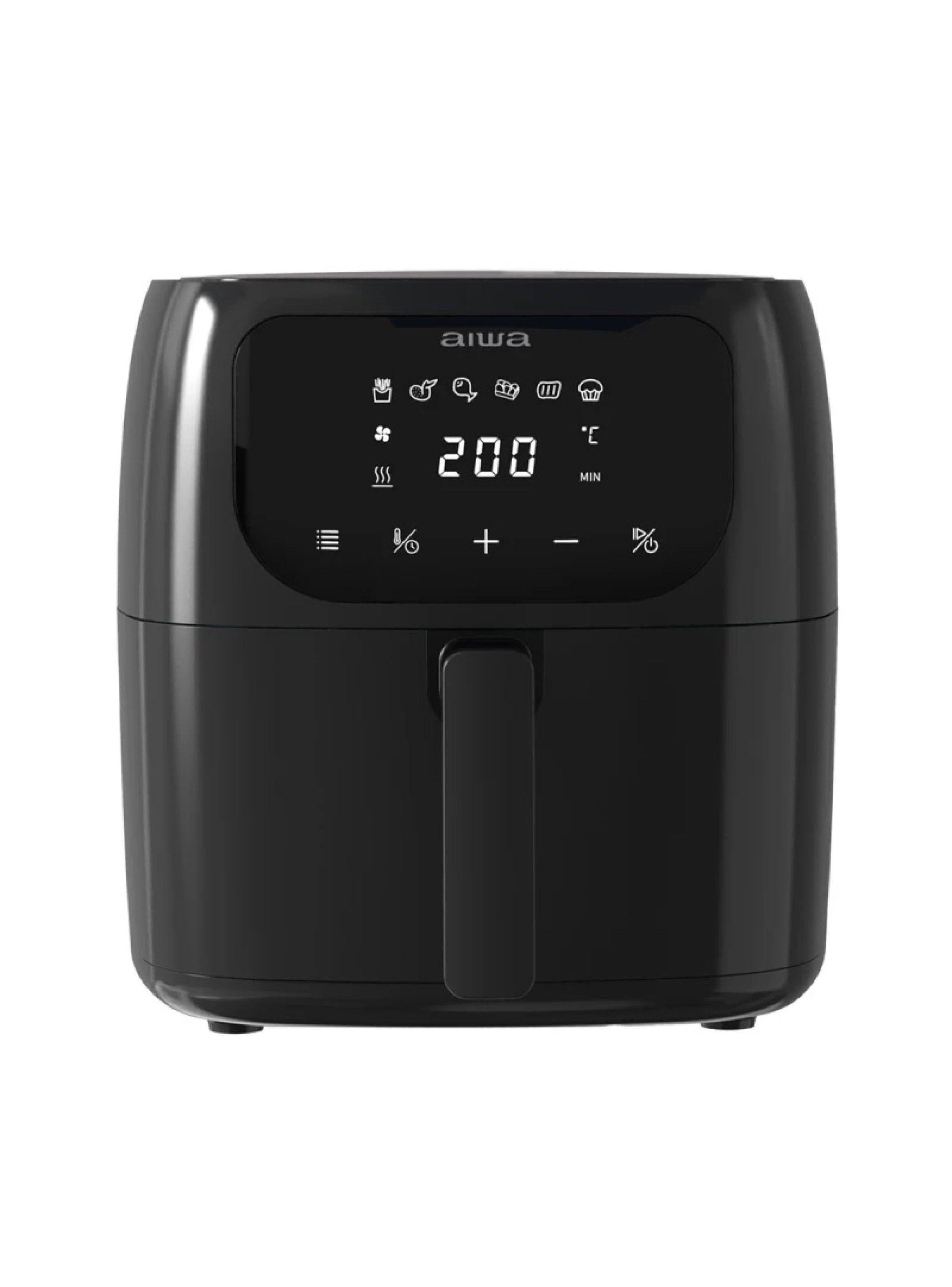 Freidora De Aire Digital Led 6 Litros Aiwa Aw-fk60 Negro-0