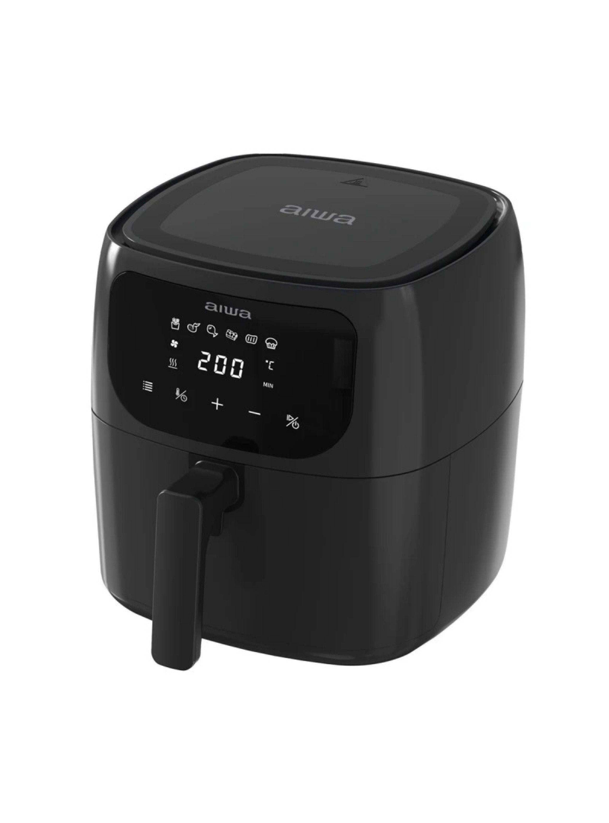 Freidora De Aire Digital Led 6 Litros Aiwa Aw-fk60 Negro-2