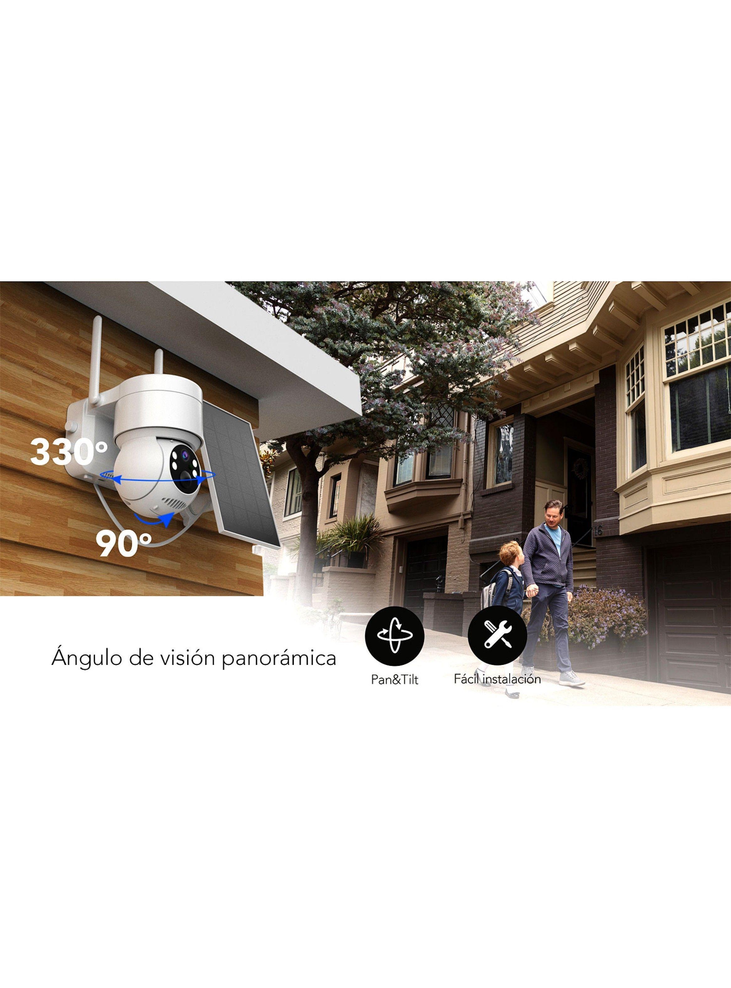 Cámara De Seguridad Aiwa Wifi Exterior Panel Solar Awcto43 -4