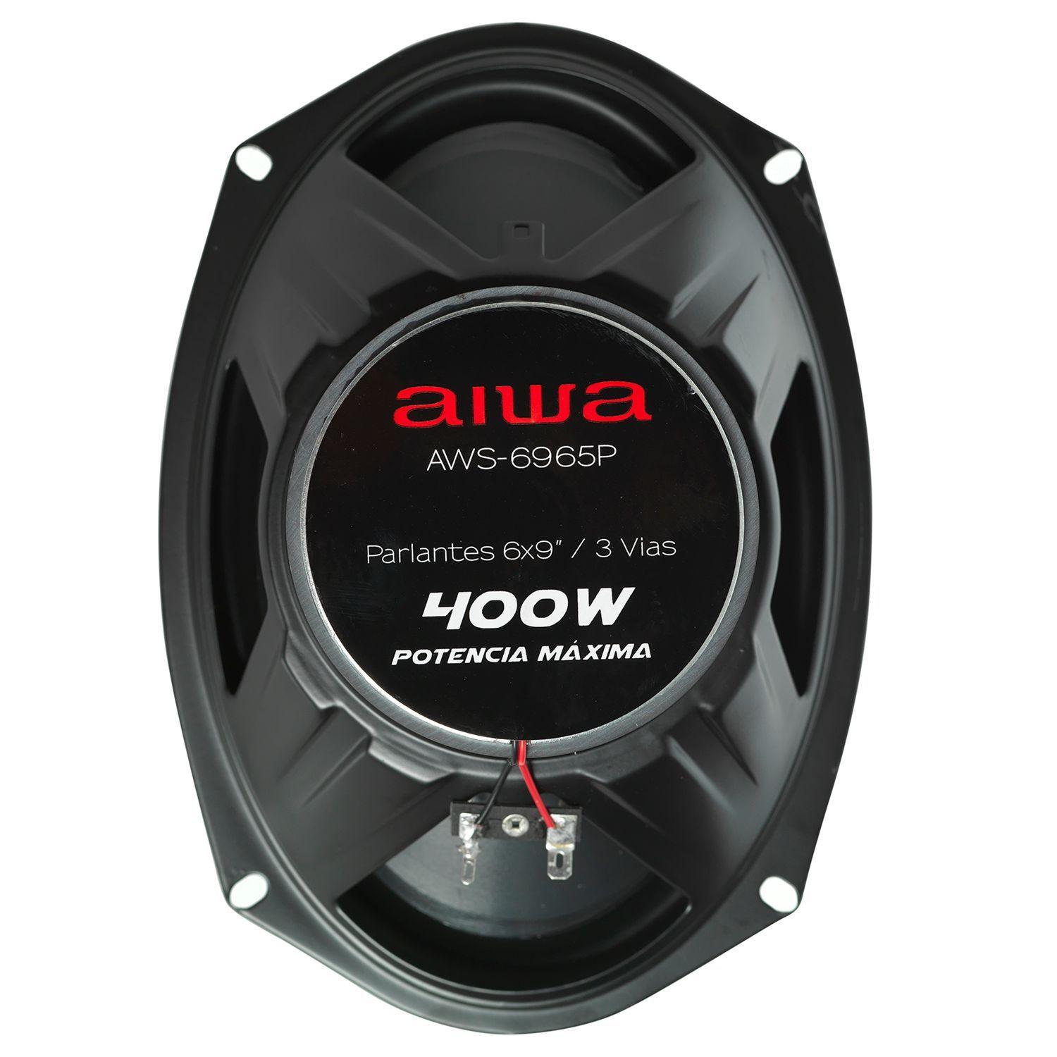 Parlantes Para Auto 6x9 3 Vías 400 Watts Aiwa 6965p-4