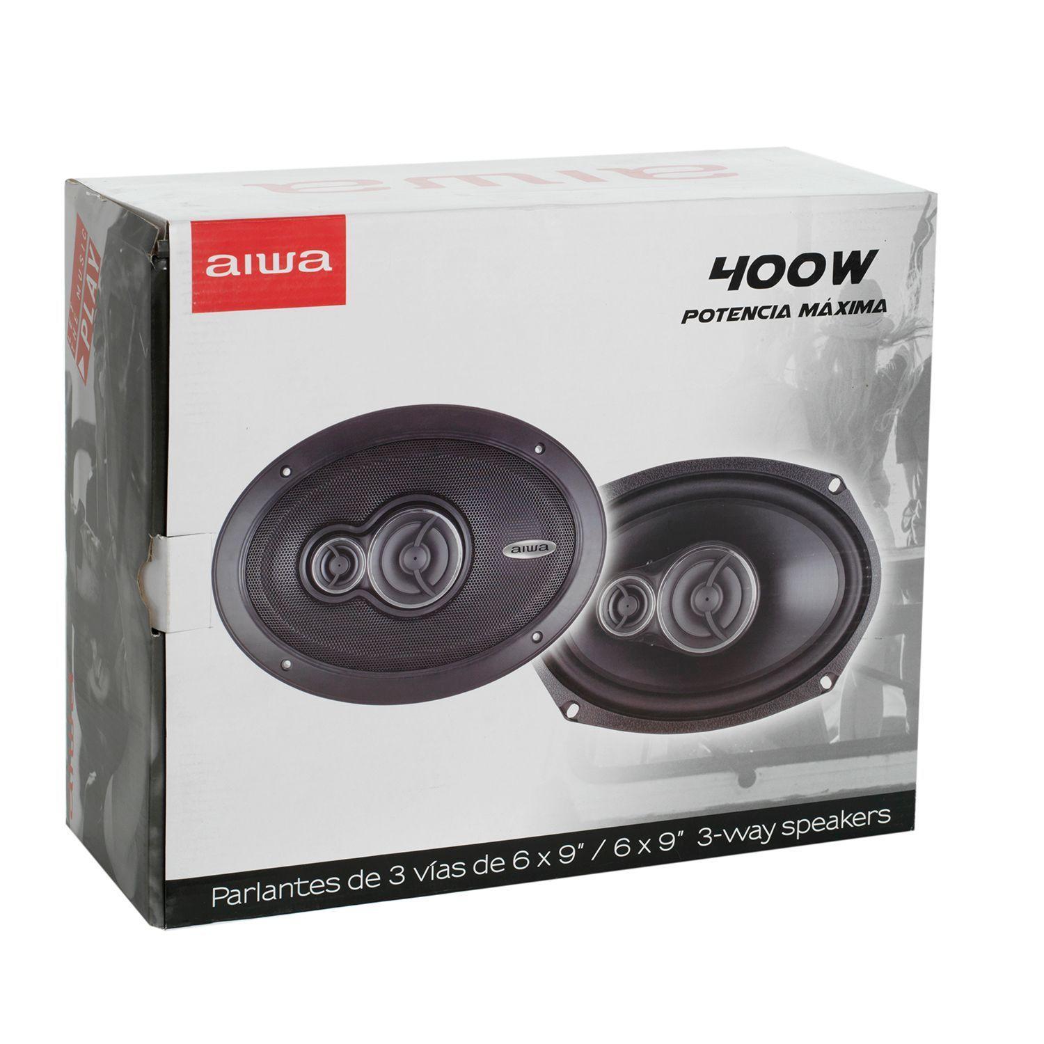 Parlantes Para Auto 6x9 3 Vías 400 Watts Aiwa 6965p-5