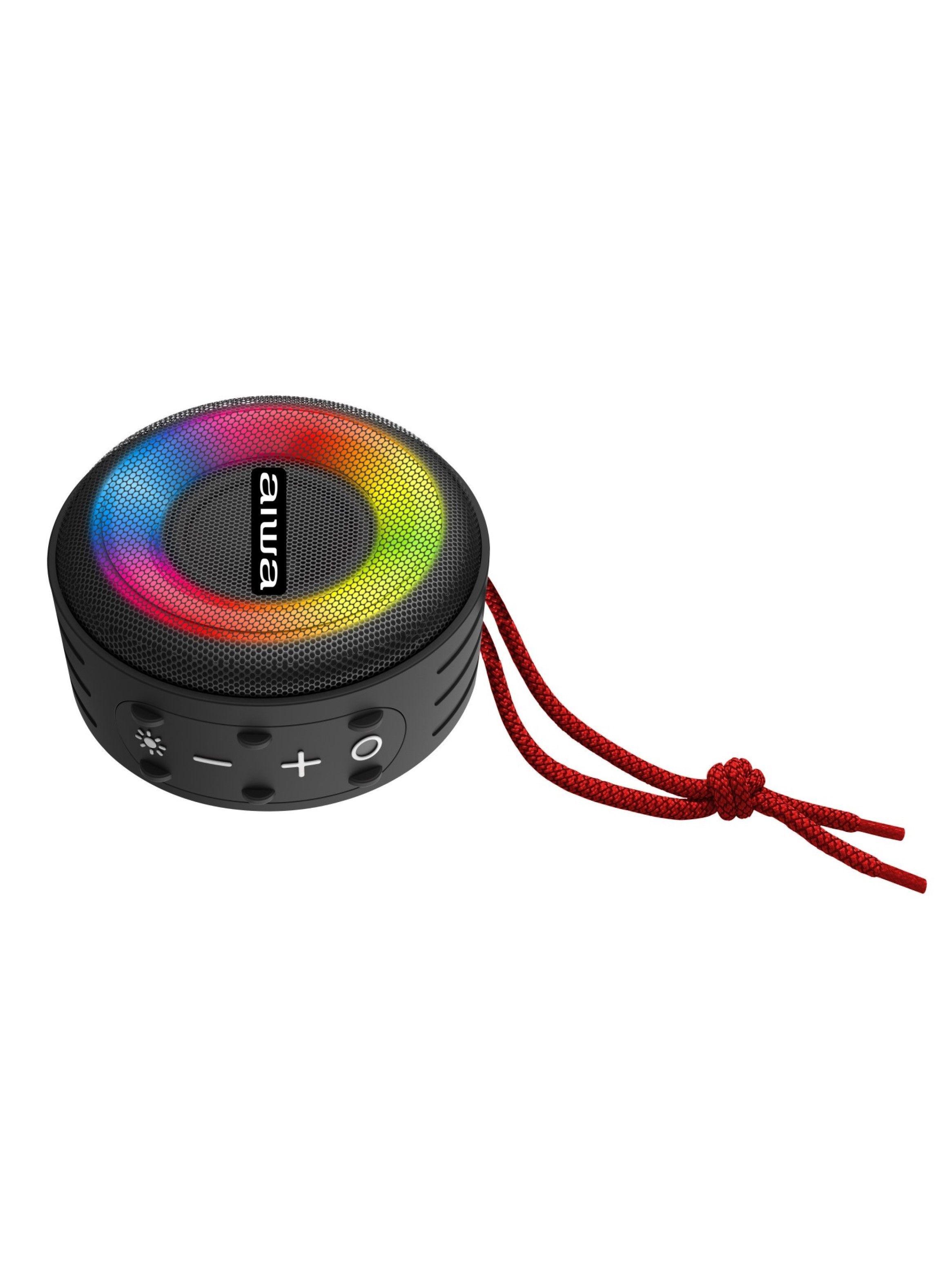 Parlante Portátil Bluetooth Aiwa 10w Ipx6 Iluminado Aw-sj216-2