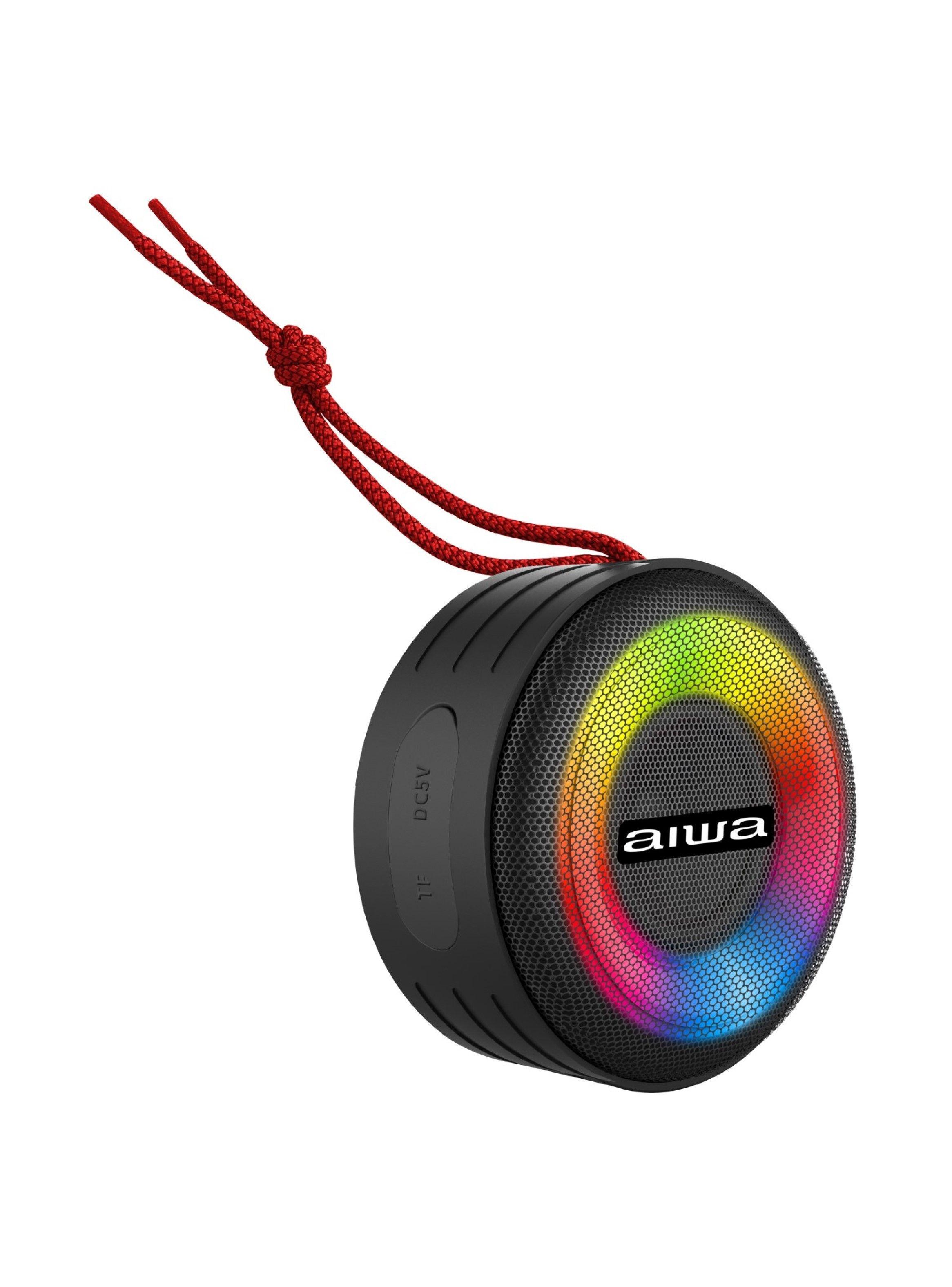 Parlante Portátil Bluetooth Aiwa 10w Ipx6 Iluminado Aw-sj216-3