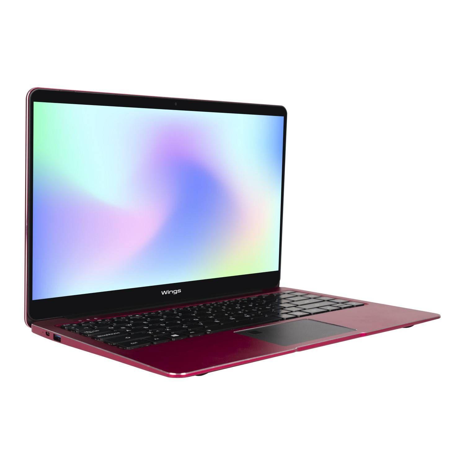 Notebook Wings roja Con Ssd 256gb Ram 8gb de 14"-1