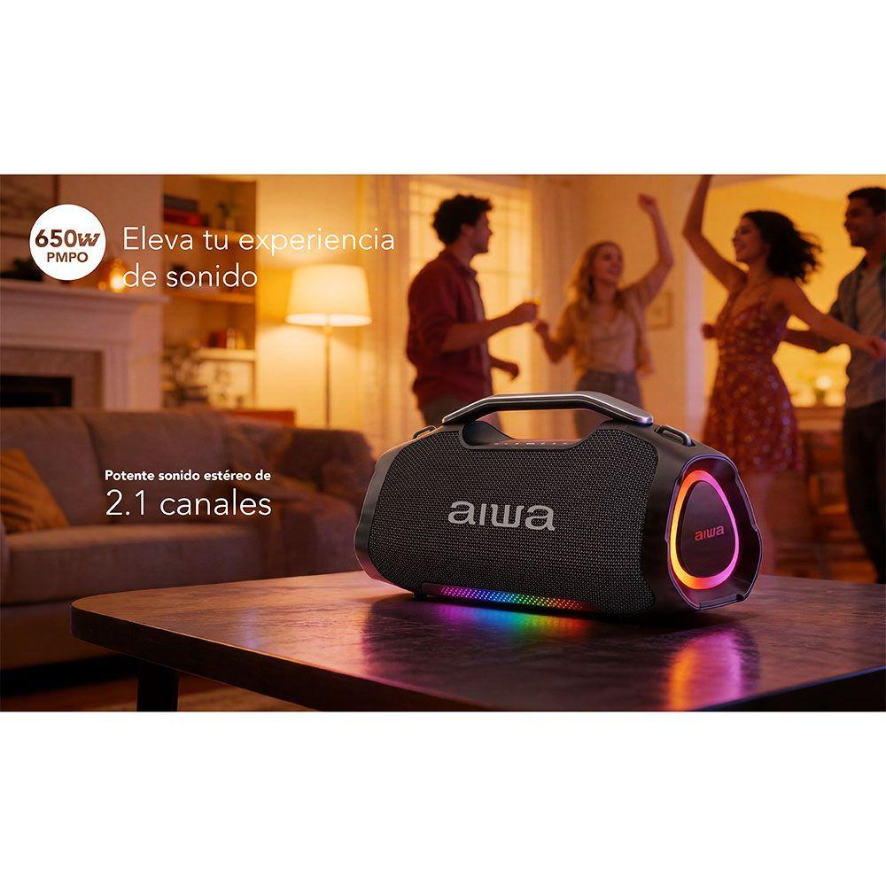Parlante Portatil Bluetooth Aiwa 65w Funcion Tws Aw a411-3
