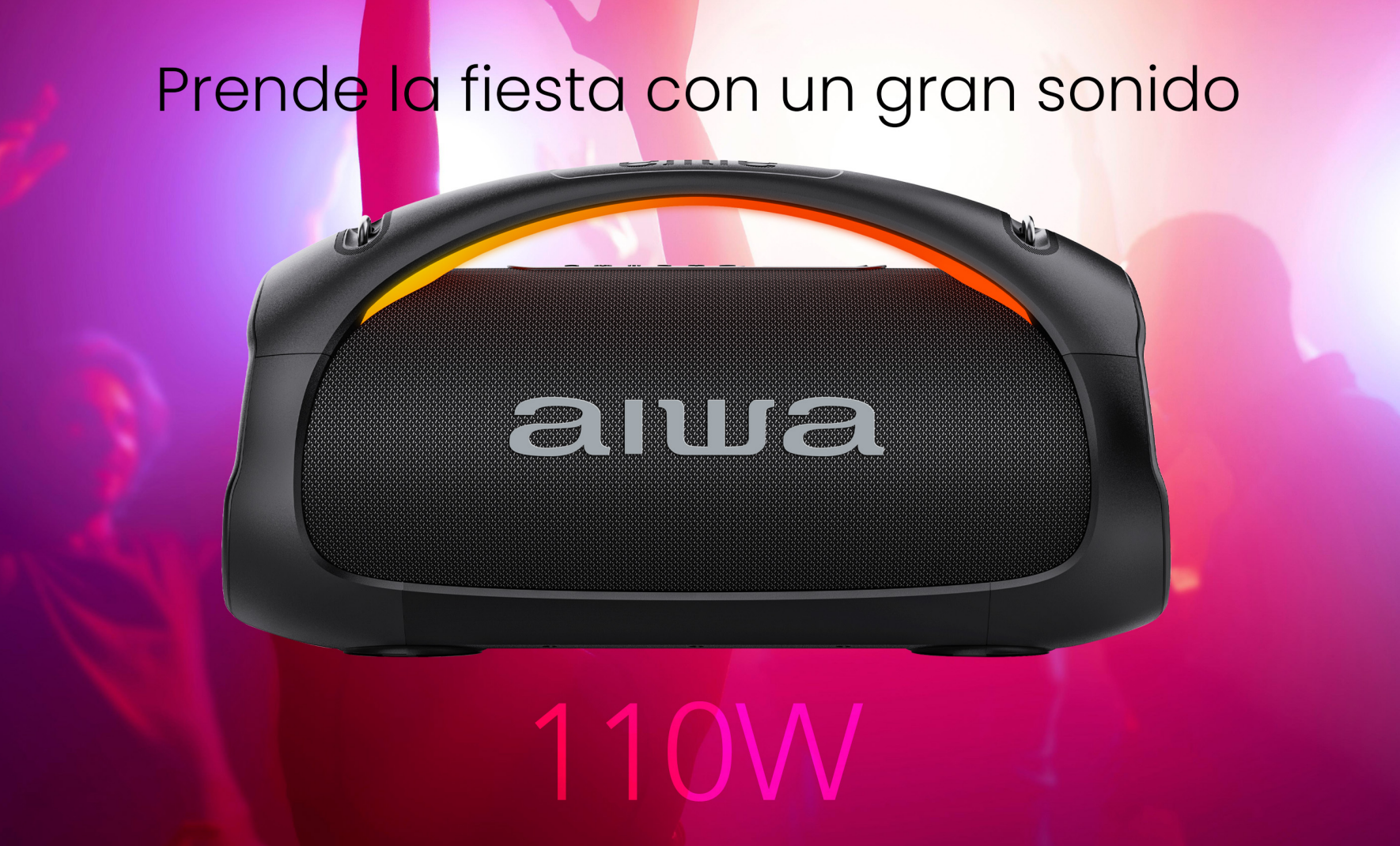 Parlante Portatil Bluetooth Aiwa Ipx6 Con Tws 110w Aw-s544bt-2