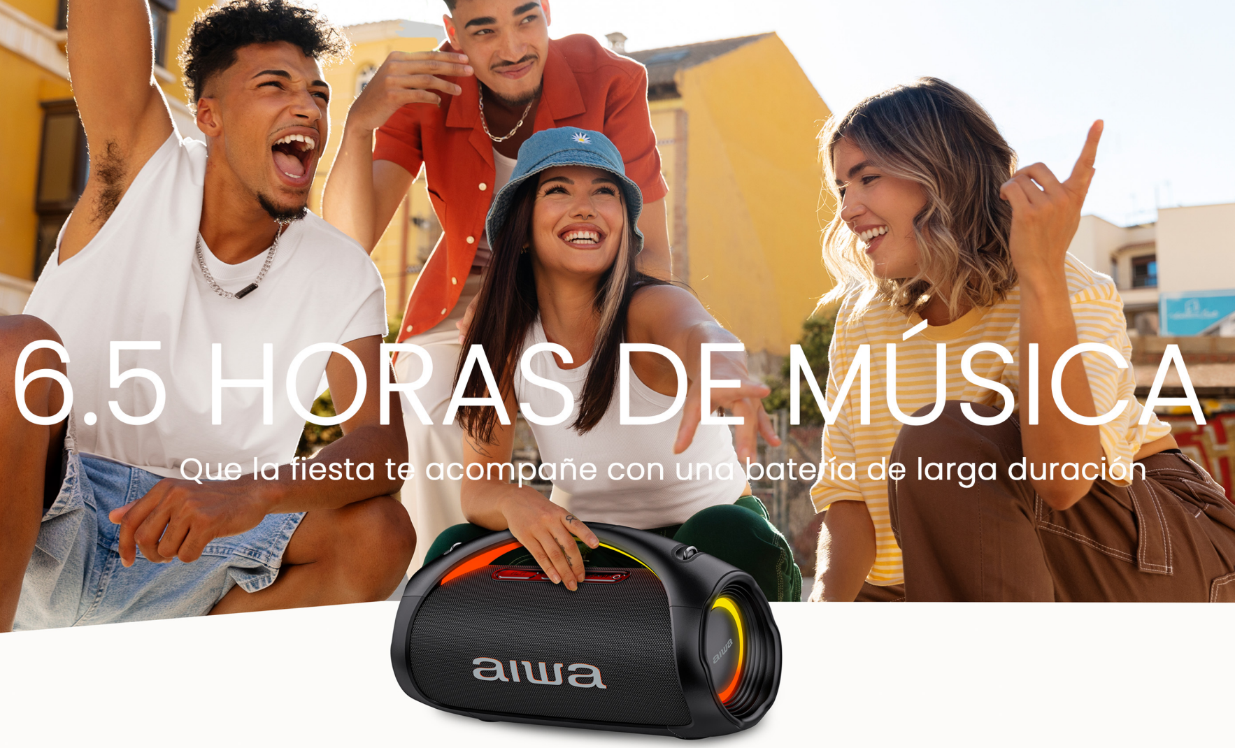 Parlante Portatil Bluetooth Aiwa Ipx6 Con Tws 110w Aw-s544bt-4