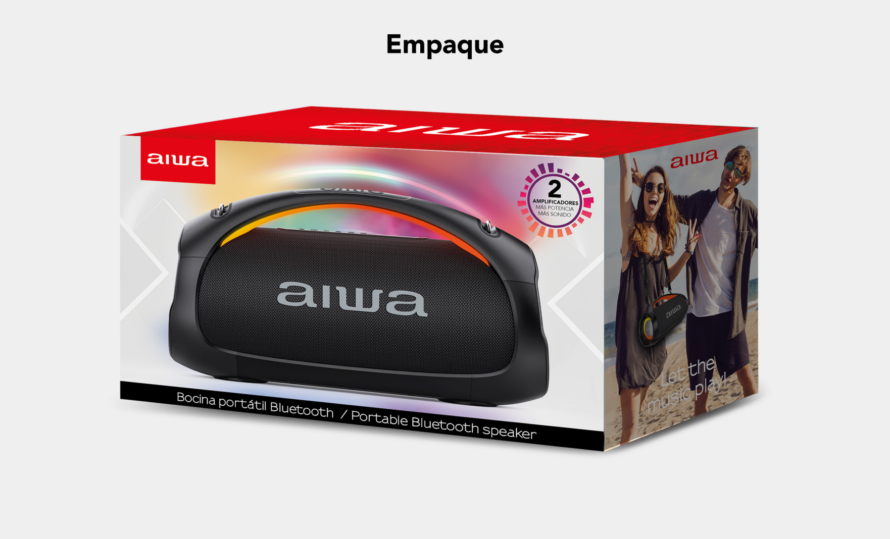 Parlante Portatil Bluetooth Aiwa Ipx6 Con Tws 110w Aw-s544bt-6