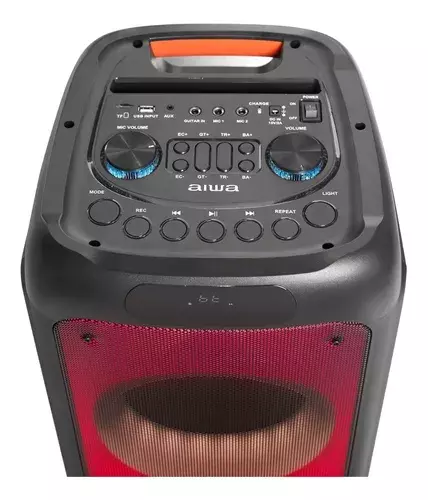 Parlante Portatil Aiwa Karaoke Bluetooth Tws Led Aw-poh1d-3
