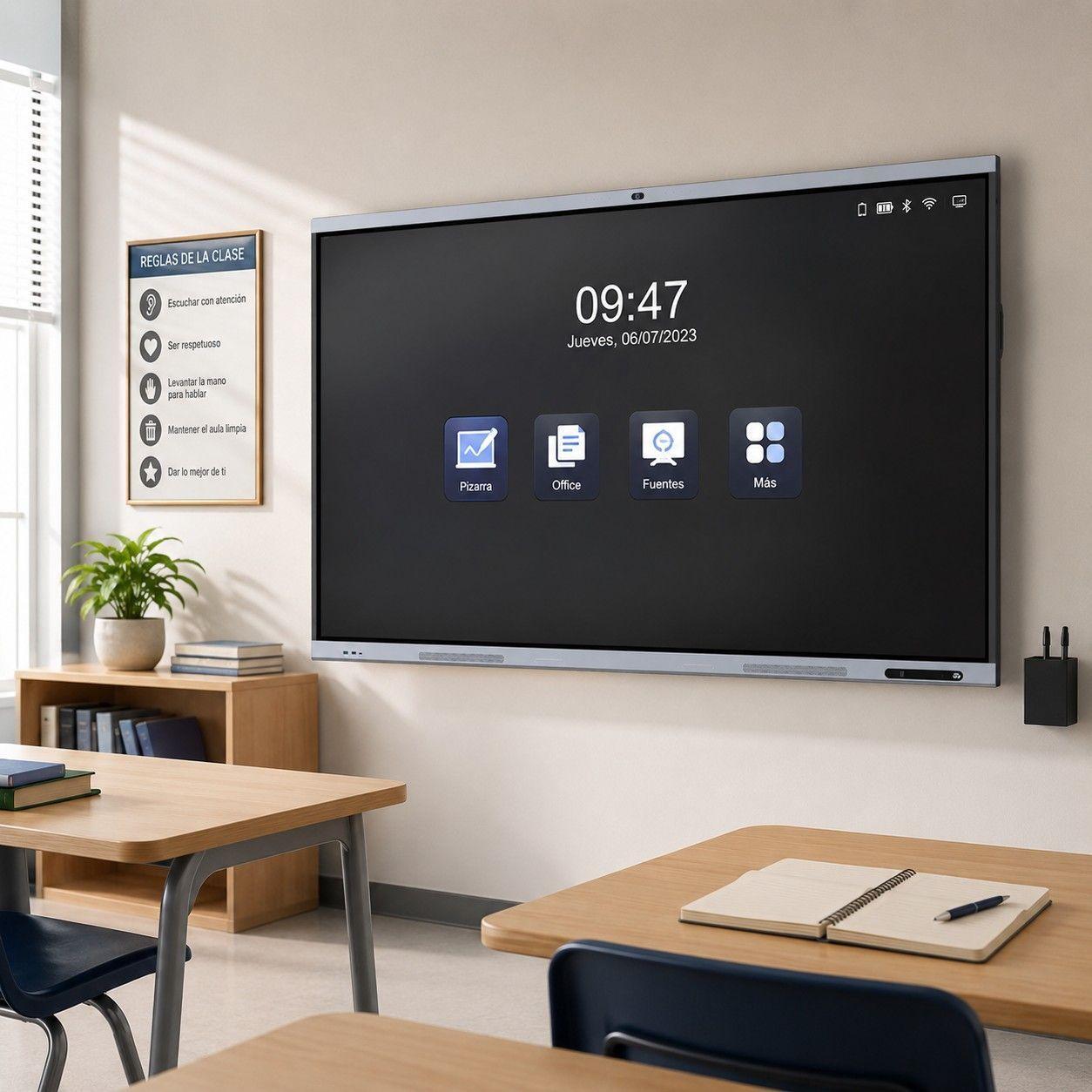 Pantalla Interactiva Tactil Aiwa 86 Uhd 4k Android Aw ik86-5