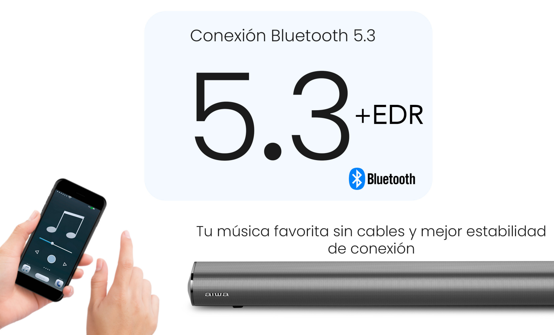 Home Theaters Soundbar Subwoofer Bluetooth Aiwa Aw-sbh23ww -4