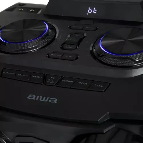 Parlante Torre Party One Bluetooth Karaoke Fm Aiwa 250w Rms-3