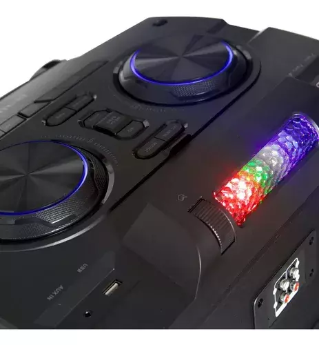 Parlante Torre Party One Bluetooth Karaoke Fm Aiwa 250w Rms-4