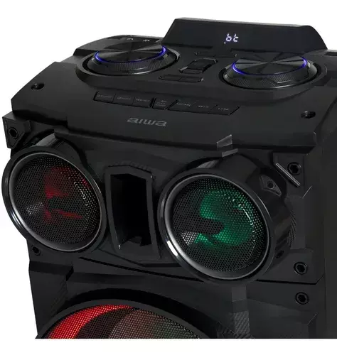 Parlante Torre Party One Bluetooth Karaoke Fm Aiwa 250w Rms-2