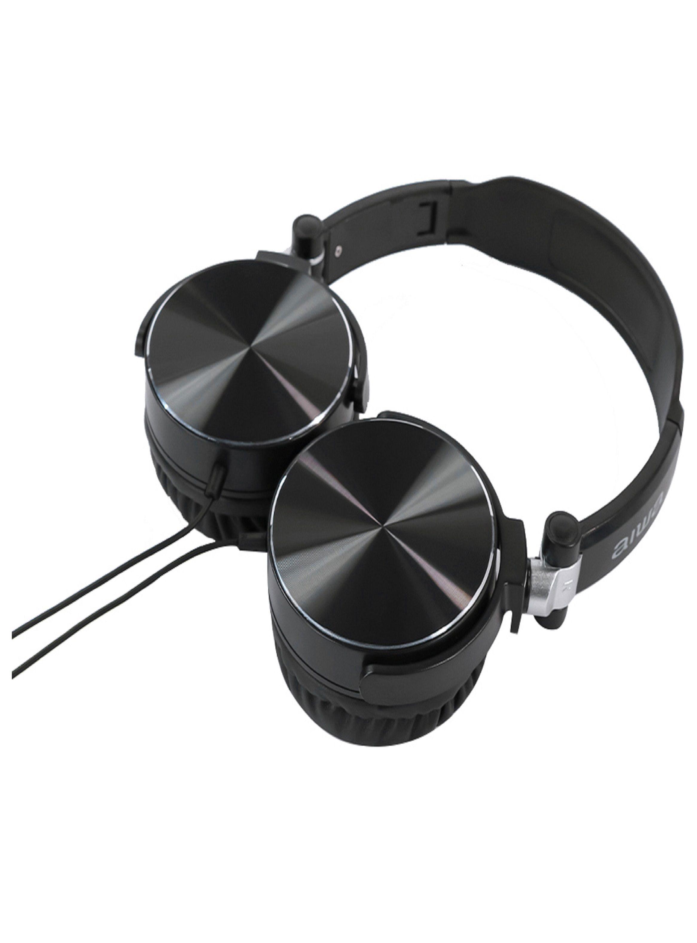 Audífonos Aiwa On-ear Con Cable Y Micrófono Aw-x107 negro-0