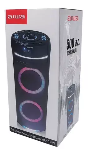 Parlante Portátil Karaoke Bt Usb Aiwa Aw-pok9-3