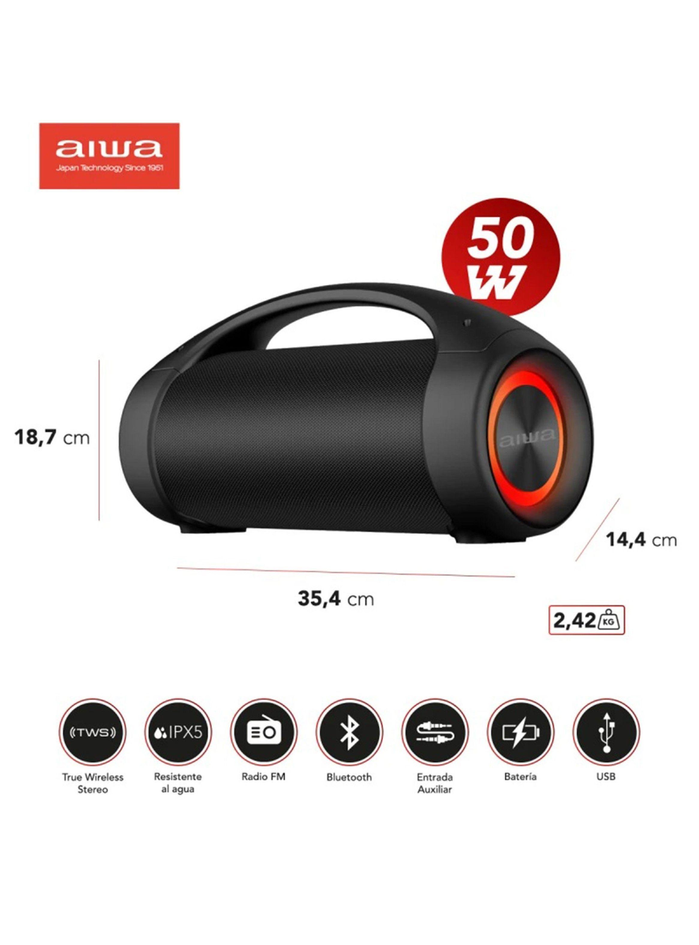 Parlante Portátil Bluetooth Tws Fm Boombox Aw-S600-1