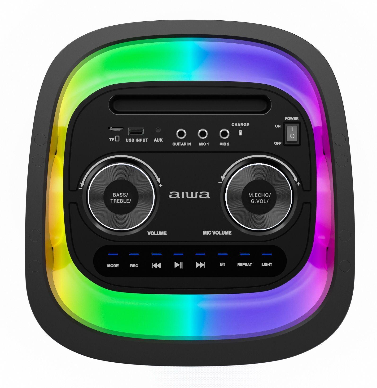 Parlante Bluetooth Portatil Aiwa Karaoke Tws Led Aw-poh5d -2