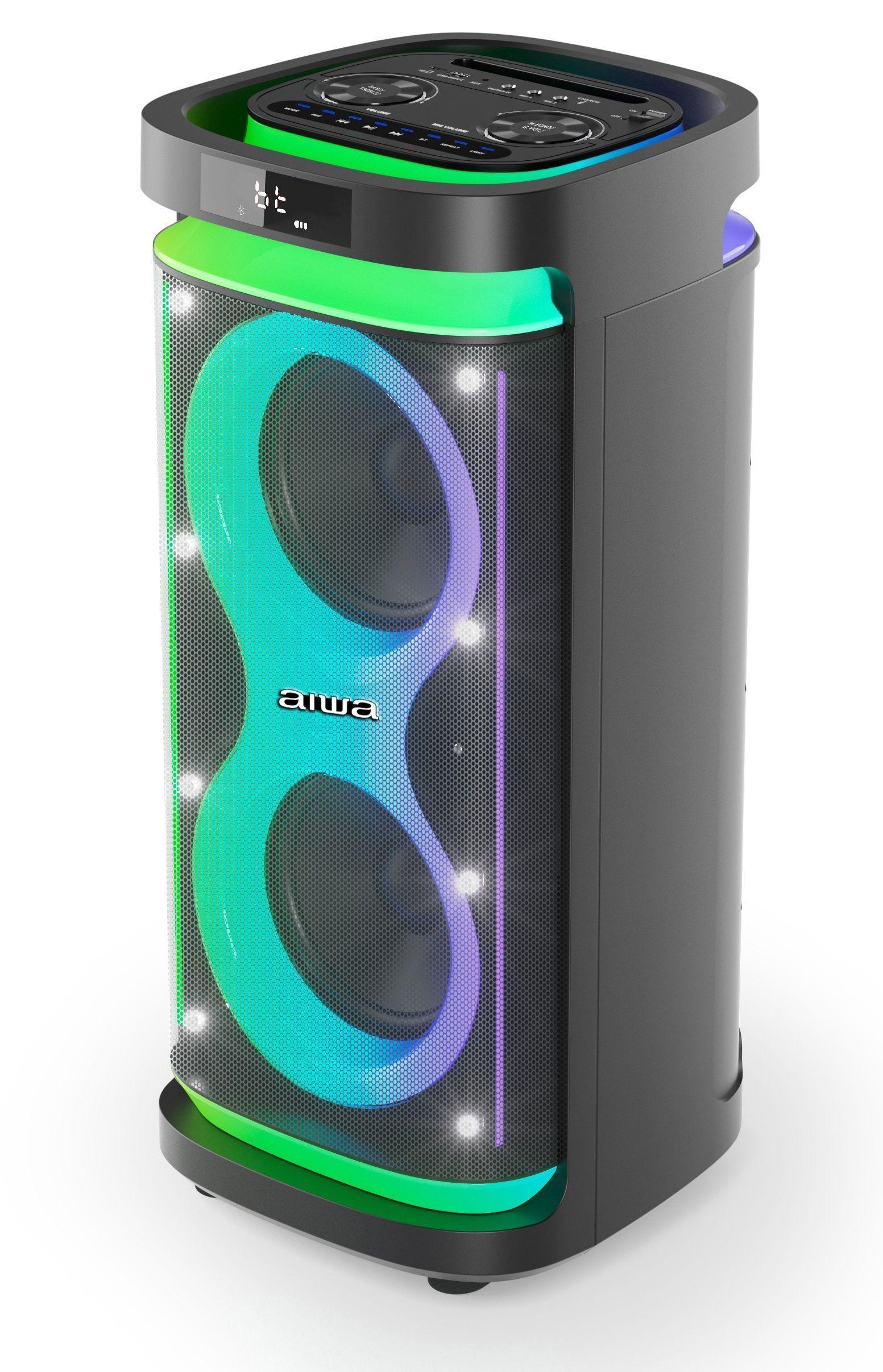 Parlante Bluetooth Portatil Aiwa Karaoke Tws Led Aw-poh5d -2