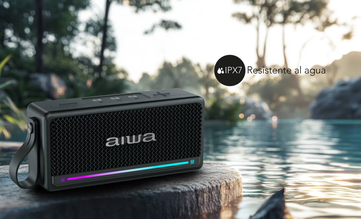 Parlante Bluetooth Portátil Función Tws 20w Radio Fm Awq5 -5