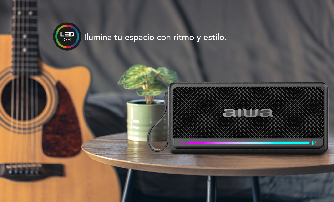 Parlante Bluetooth Portátil Función Tws 20w Radio Fm Awq5 -7