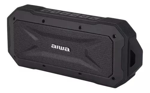 Parlante Portatil Aiwa Bt Micrófono Impermeable X Black-0