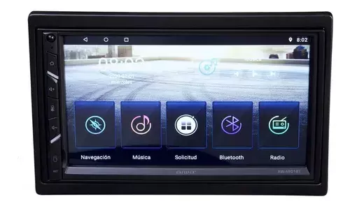 Radio Auto 2 Din Android 10.0 Gps Wifi Aiwa Aw-601bt-0