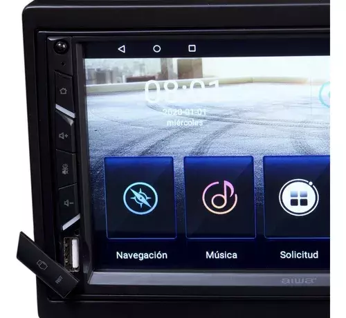 Radio Auto 2 Din Android 10.0 Gps Wifi Aiwa Aw-601bt-2